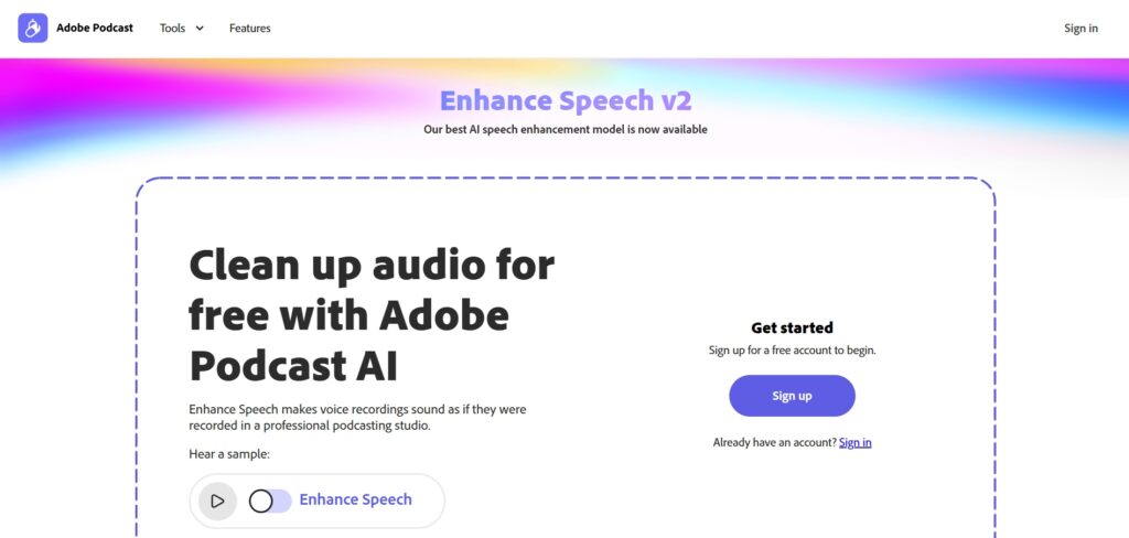 Fitur Enhance Speech V2 Di Adobe Podcast